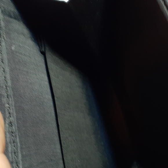 Vintage Small Black Velvet / Satin Evening Bag - Picture 5 of 8